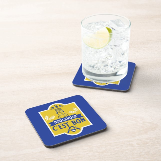 Bread Baker Beverage Coaster (Right Side)