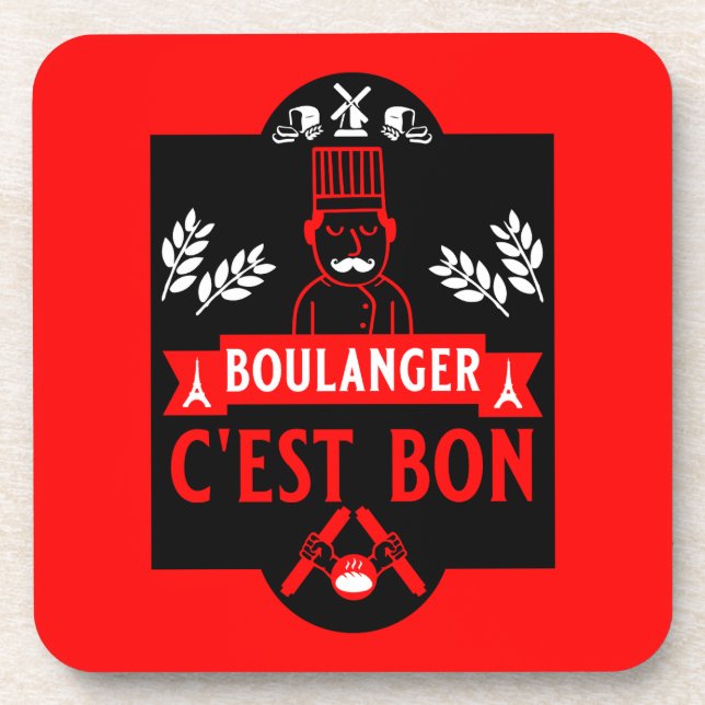 Bread Baker Beverage Coaster (Front)