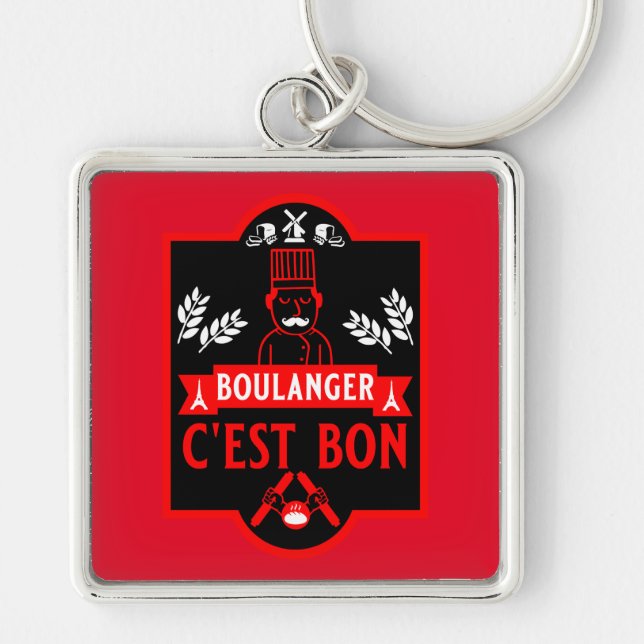 Bread Baker Keychain (Front)