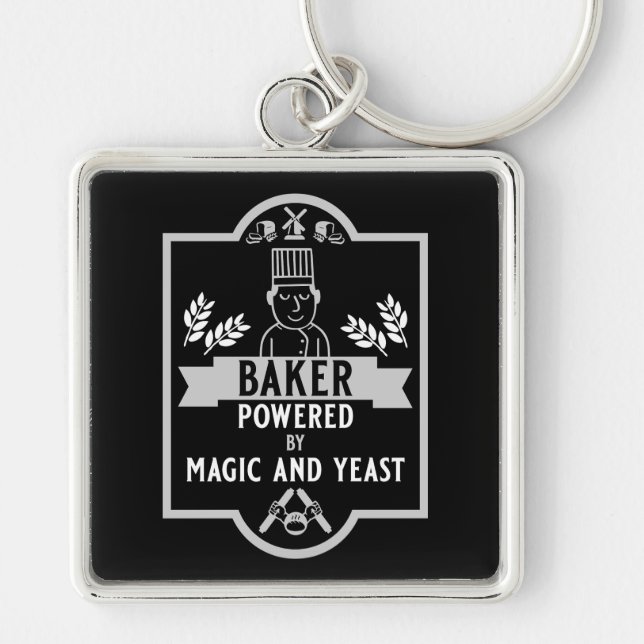 Bread Baker Keychain (Front)