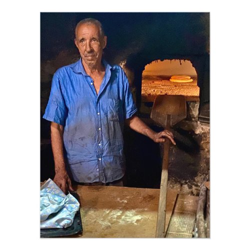 Bread Baker of Marrakech Morocco Photo Print