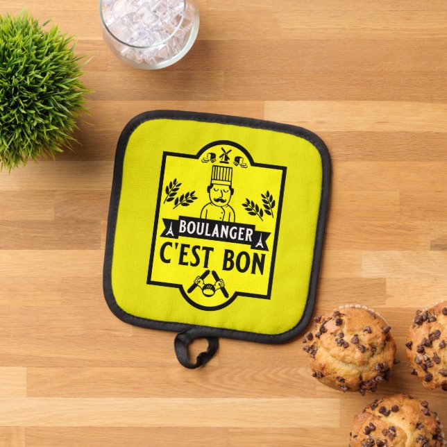 Bread Baker Pot Holder (Top Down)