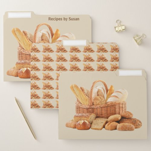 Bread Baker Restaurant or Home File Folders