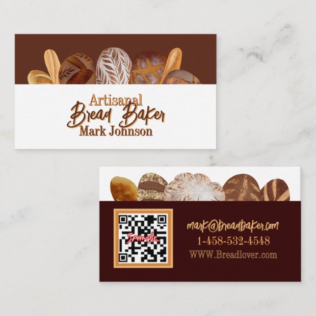 Bread Bakery Baker Business Card (Front/Back)