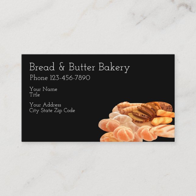 Bread Bakery Design Business Card (Front)