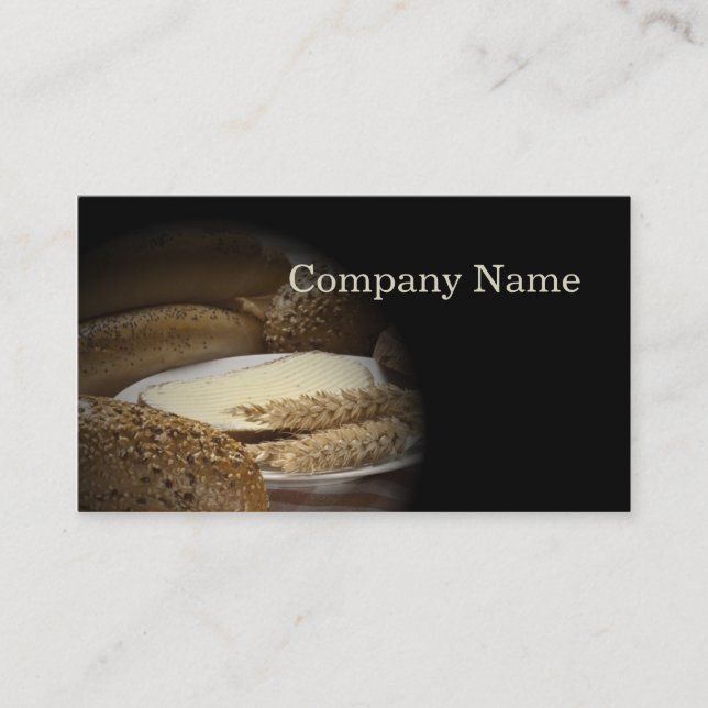 Bread Bakery Flour Grain Corn Vegetarian Card (Front)