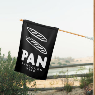 Bread Bakery Sourdough CUSTOM Hand-drawn House Flag