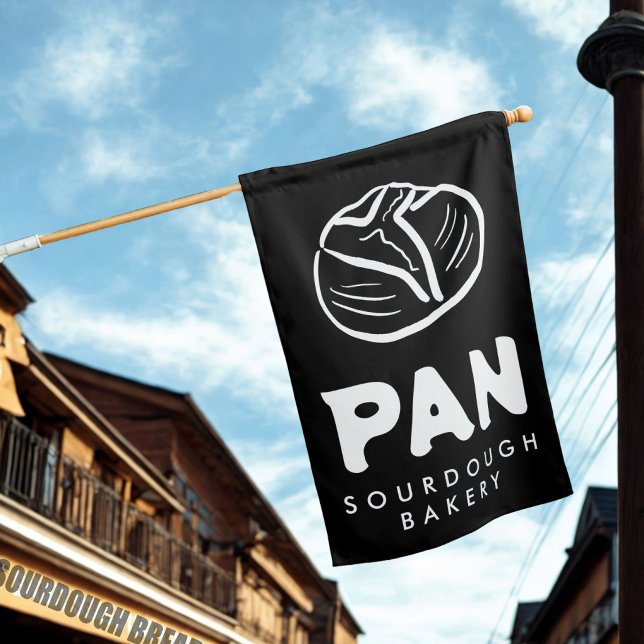 Bread Bakery Sourdough CUSTOM Hand-drawn House Flag (Bread Bakery Sourdough CUSTOM Hand-drawn House Flag
)