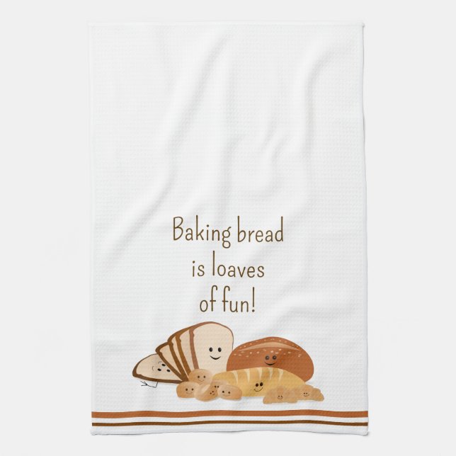 Bread Baking Love Kitchen Towel (Vertical)