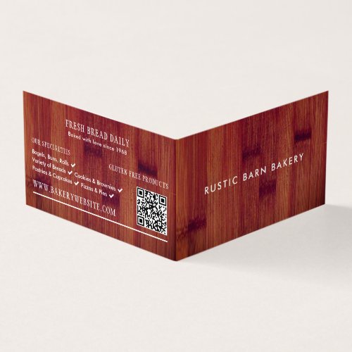 Bread Board Bakers Bakery Store Detailed Business Card