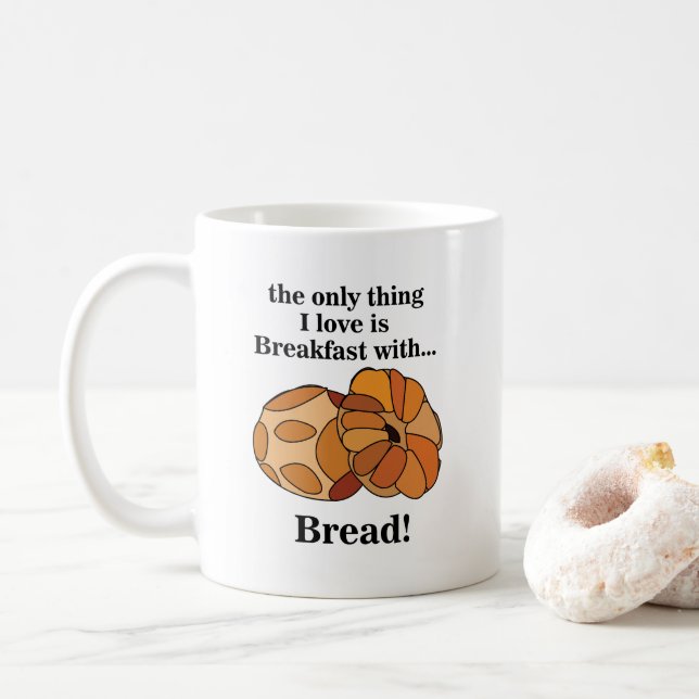 Bread Breakfast Baker Chef Coffee Mug (With Donut)