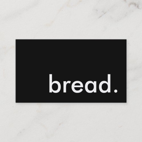 bread business card