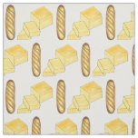 Bread Butter Baguette French Bakery Loaf Foodie Fabric