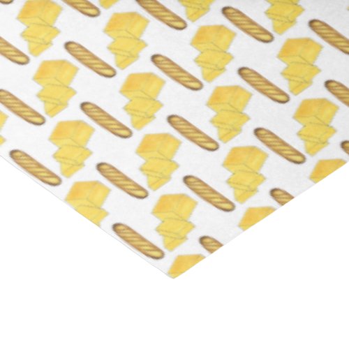 Bread Butter Baguette French Bakery Loaf Foodie Tissue Paper