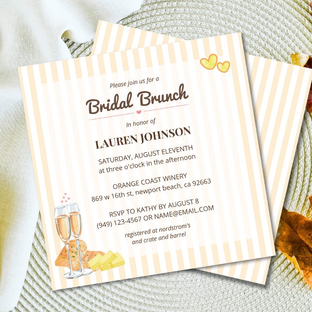 Bread Butter Theme Butter Together Bridal Brunch  Invitation (Creator Uploaded)