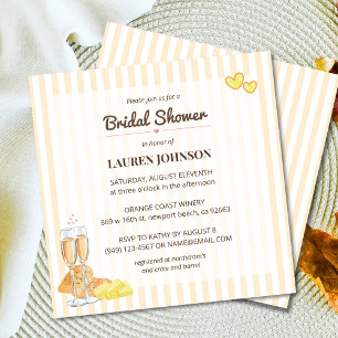 Bread Butter Theme Butter Together Bridal Shower Invitation