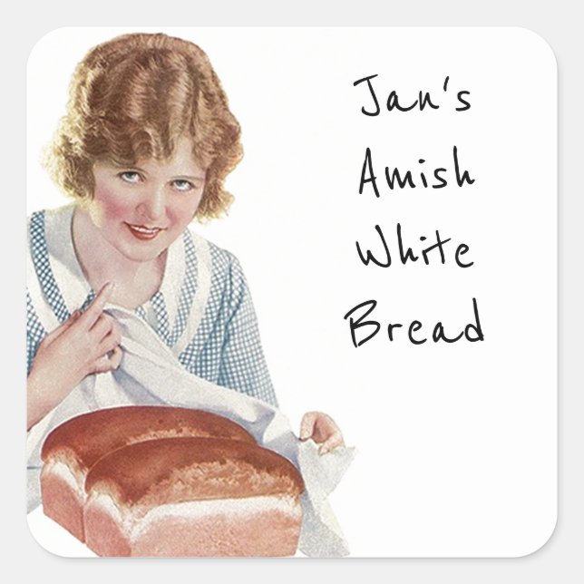 Bread Homemade Kitchen Gift Tag Fun Personalize (Front)