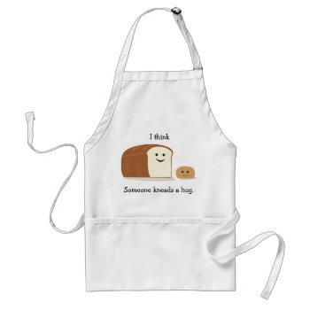 Bread Humor Apron by NightOwlsMenagerie at Zazzle