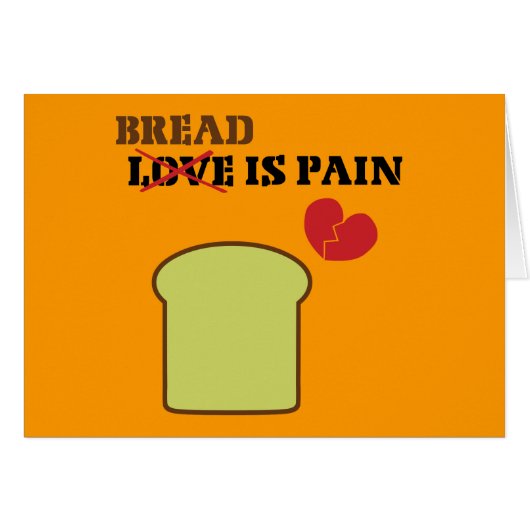 Bread Is Pain Cards (Front Horizontal)