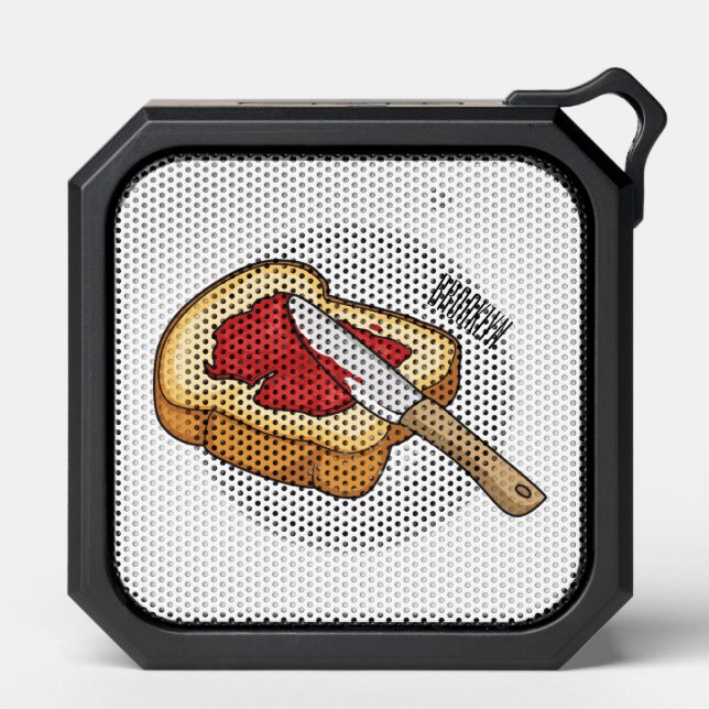Bread & jam cartoon illustration  bluetooth speaker (Front)