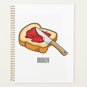 Bread & jam cartoon illustration planner