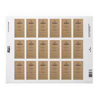 Bread Label Brown Kraft Paper Bakery
