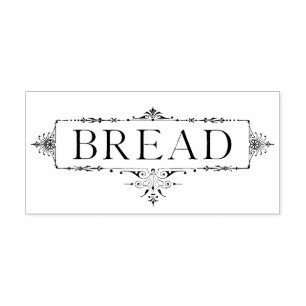 Bread Label Rubber Stamp