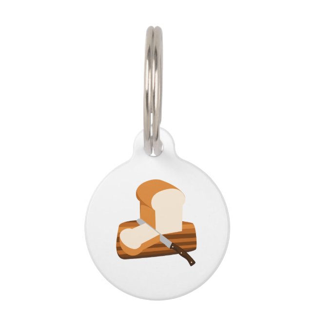 Bread Loaf Pet ID Tag (Front)