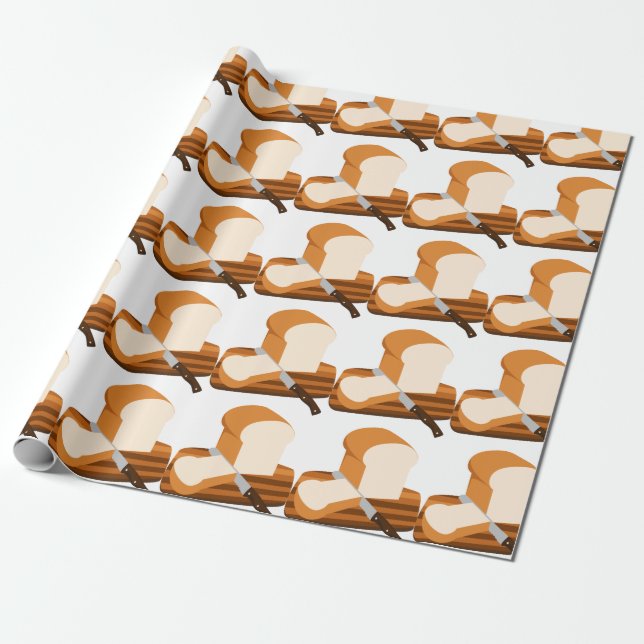 Bread Loaf Wrapping Paper (Unrolled)