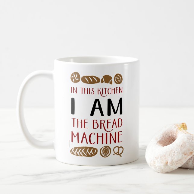 Bread Machine Baking Coffee Mug (With Donut)