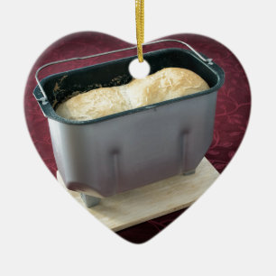 Bread maker ceramic ornament