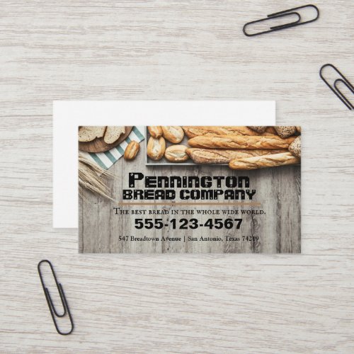 Bread Maker Company Business Card