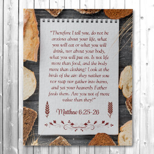Bread Matthew 6:25 Bible Verse Jigsaw Puzzle