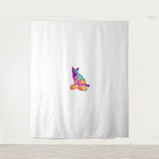 Bread Meowphosis – Glitchy Funny Cat Meme Tapestry
