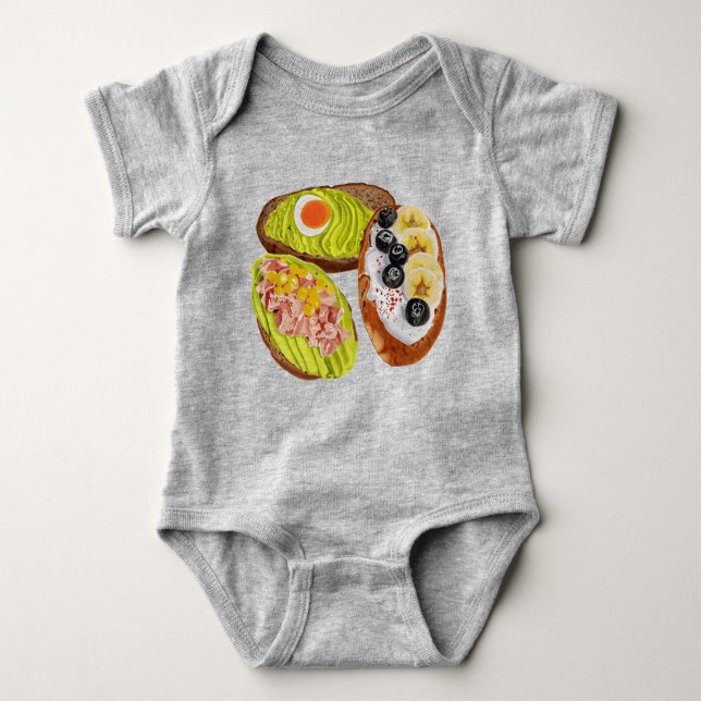 Bread my boy baby bodysuit (Front)