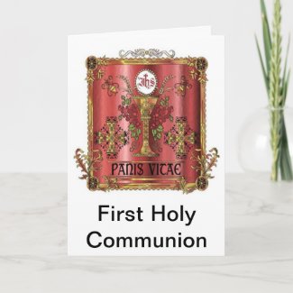 Bread of Life First Communion Card