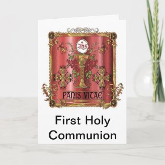 Bread of Life First Communion Card