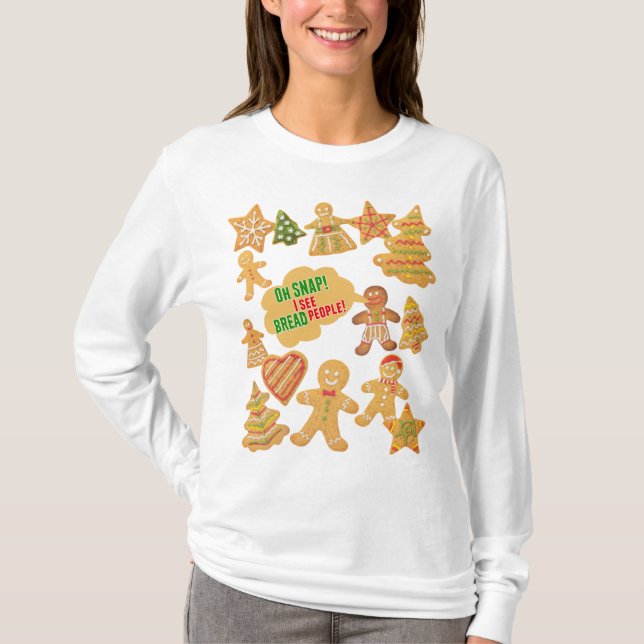 Bread People Gingerbread Ugly Christmas Sweater (Front)