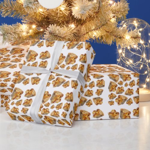 Bread pudding pattern  wrapping paper