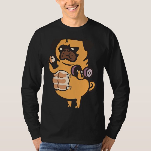 Bread Roll Pug Abs Classic T-Shirt 99 (Front)