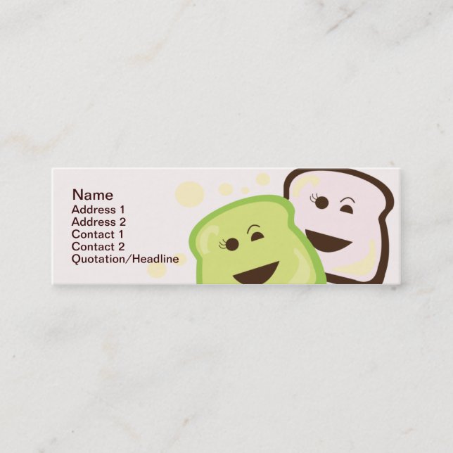 Bread - Skinny Mini Business Card (Front)