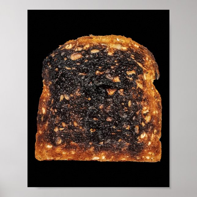 Bread Toast Burnt Matching Halloween Costume  Poster (Front)