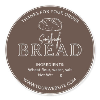 Bread Vintage Rustic Sourdough Bread Sticker