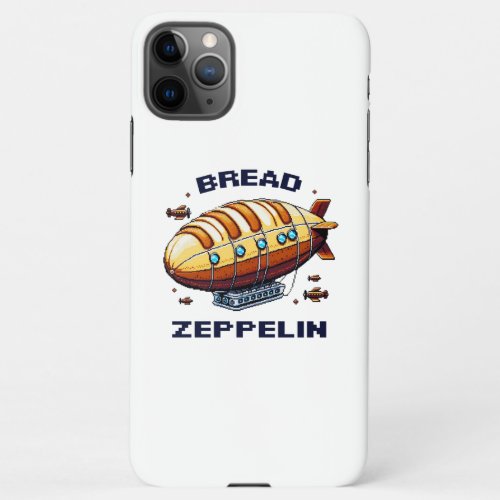 Bread Zeppelin _ Whimsical 8_Bit Airship Art iPhone 11Pro Max Case