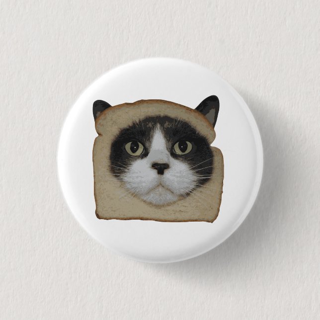 Breaded Inbread Cat Breading Button (Front)