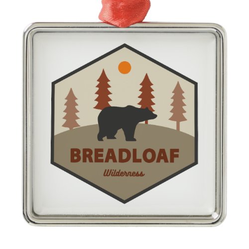 Breadloaf Wilderness Vermont Bear Metal Ornament
