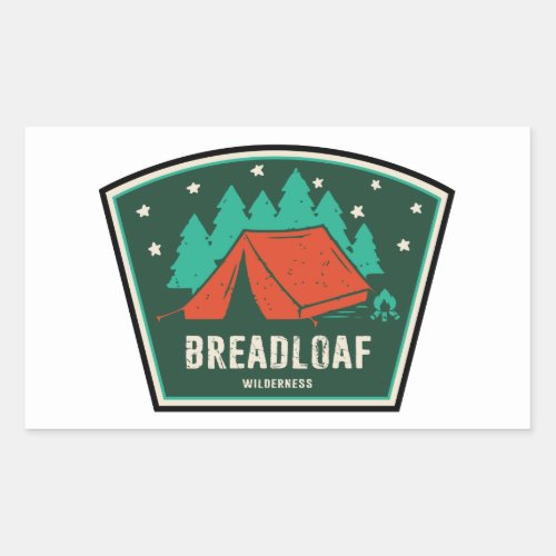 Breadloaf Wilderness Vermont Camping Rectangular Sticker