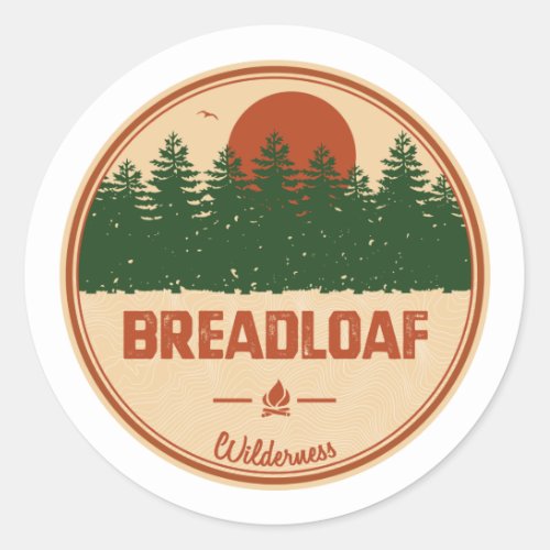 Breadloaf Wilderness Vermont Classic Round Sticker