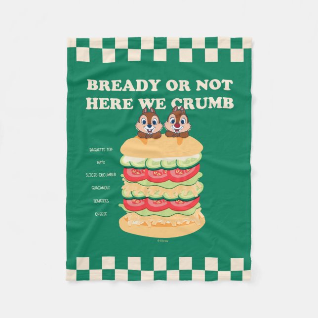 Bready or Not Here We Crumb Fleece Blanket (Front)