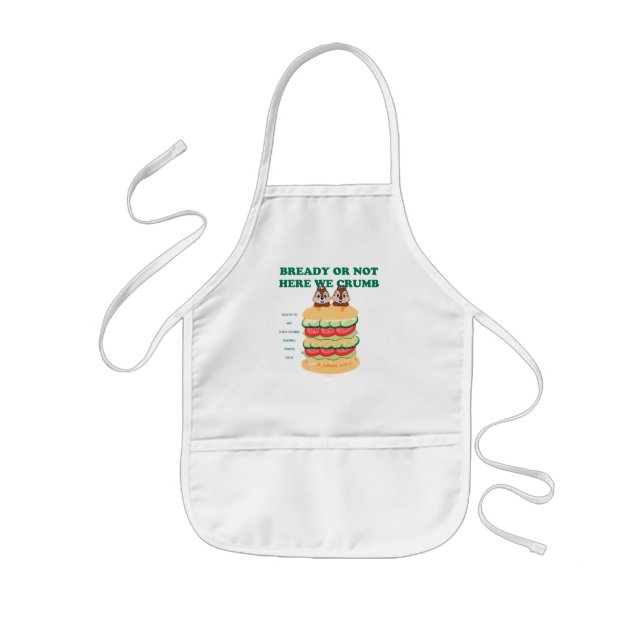 Bready or Not Here We Crumb Kids' Apron (Front)